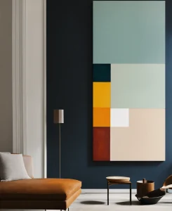 Minimalist modern art painting