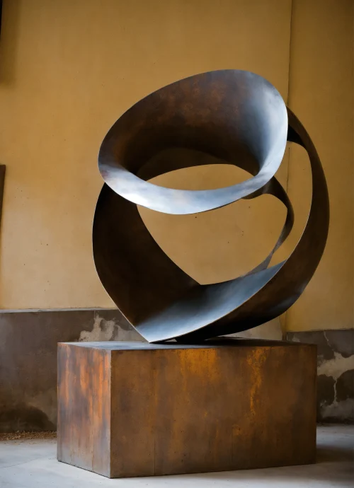 Une photographie d'une sculpture contemporaine abs (5)