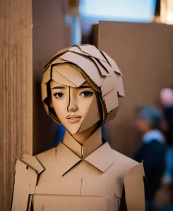 cardboard girl