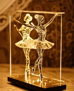 __dancing ballerinas Figures made Of piezoelectric